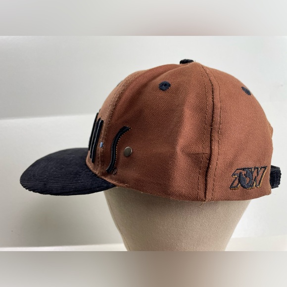 Vintage Rare Trojans College University Brown Hat Cap Raised Embroidery Letters - Picture 8 of 12